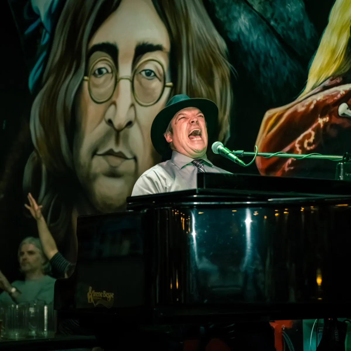 a group of people posing for the camera